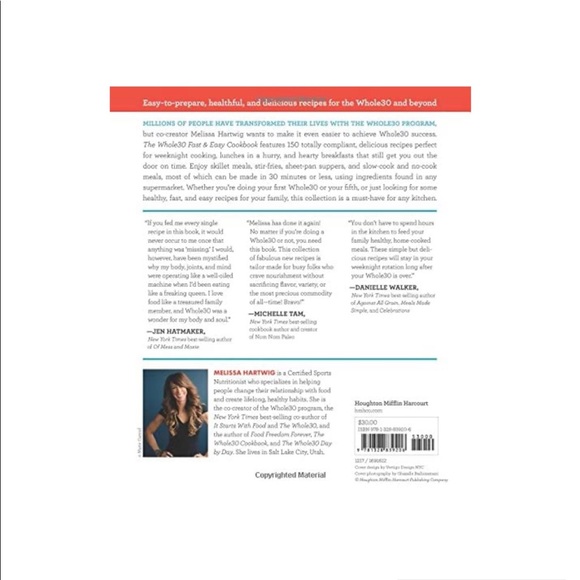 Melissa Hartwig’s fast & easy whole30 cookbook. - Picture 2 of 3